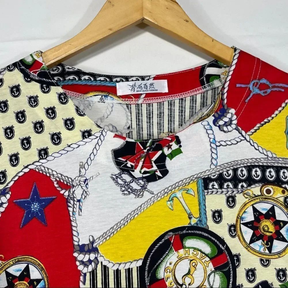 Multi Color yatch Women's Tunic Top - Picture 6 of 13